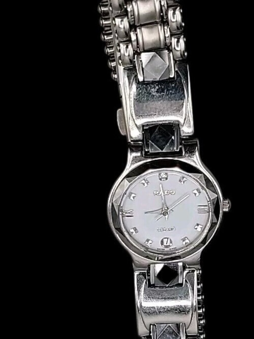 Rado DiaStar Swiss Women’s Watch 111.0358.3 Ceramic Diamond Markers Date - Picture 13 of 16